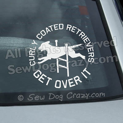 Curly Coated Retriever Agility Decals