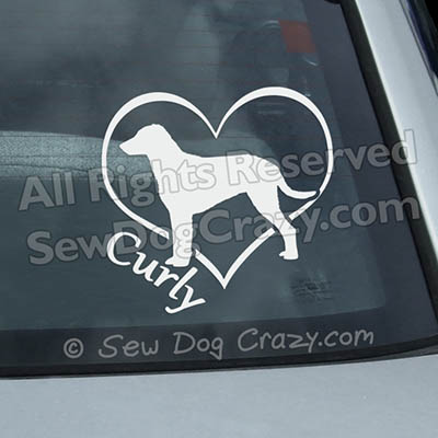 Curly Coated Retriever Window Decals