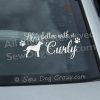 Curly Coated Retriever Car Window Stickers
