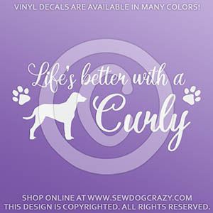 Curly Coated Retriever Decals