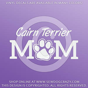 Cairn Terrier Mom Vinyl Decals