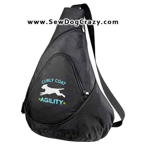 Embroidered Agility Curly Coated Retriever Bag