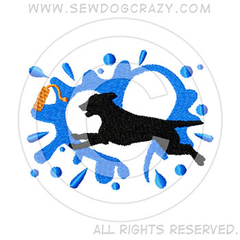Embroidered Curly Coated Retriever Dock Diving Gifts