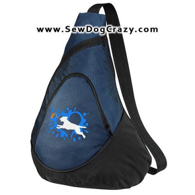 Embroidered Curly Coated Retriever Dock Diving Bags
