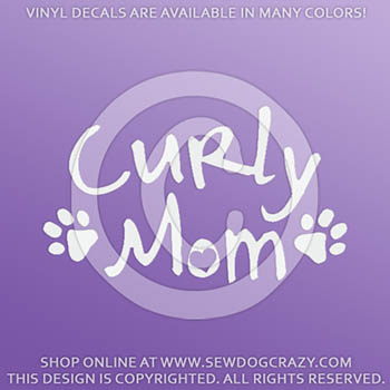 Curly Coated Retriever Mom Decals