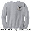 Embroidered Curly Coated Retriever Rally Obedience Sweatshirt