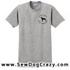 Embroidered Curly Coated Retriever Rally Obedience Tshirt