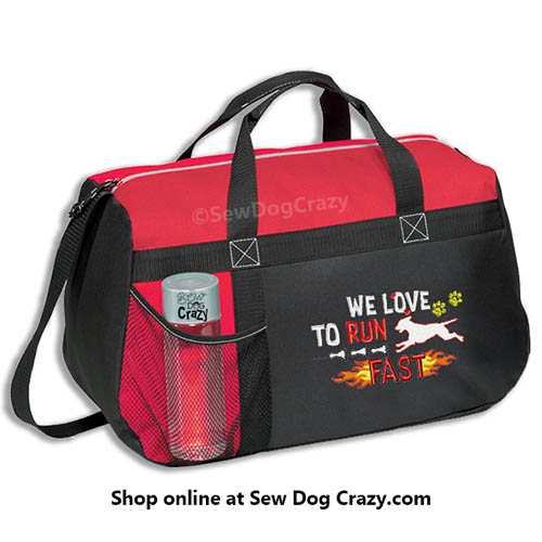 Lure Coursing Curly Coated Retriever Duffel
