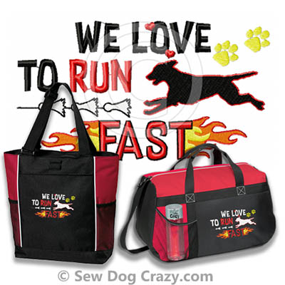 Fast Lure Coursing Curly Coated Retriever Bags