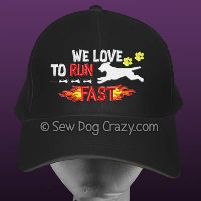 Lure Coursing Curly Coated Retriever Hat