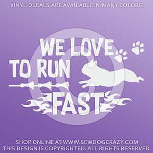 French Bulldog Lure Coursing Decals
