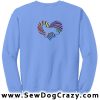 Rainbow Border Collie Hooded Sweatshirt
