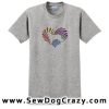 Rainbow Heart Border Collie Embroidered Shirt - Image 2