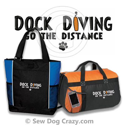 Embroidered Dock Diving Bags