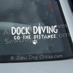 Dock Diving Car Window Stickers