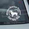 Mini Aussie Therapy Dog Decals