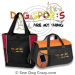 Embroidered Dog Sports Bags