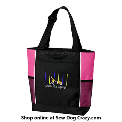 Embroidered Agility Beagle Tote Bag