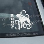 Boxer Dog Window Decals
