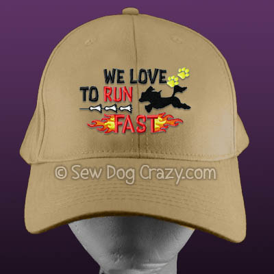 Run Fast Chinese Crested Hat