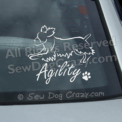 Springer Spaniel Agility Window Stickers