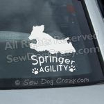 Springer Spaniel Agility Window Sticker