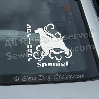 English Springer Spaniel Car Window Stickers