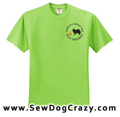 American Eskimo Dog Rally Obedience Tshirt