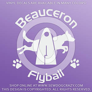 Flyball Beauceron Decals