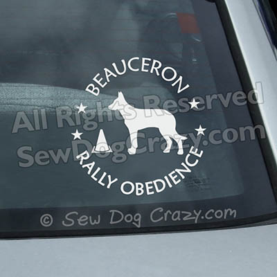 Beauceron Rally Obedience Decals