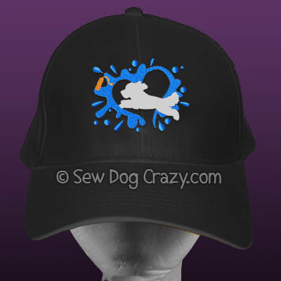 Embroidered Bichon Dock Diving Hats