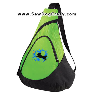 Embroidered Bichon Dock Diving Bag