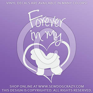 Bichon Forever In My Heart Decal