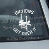 Bichon Agility Window Stickers