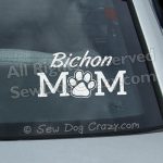 Bichon Mom Window Stickers