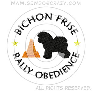 Embroidered Bichon Frise RallyO Shirts