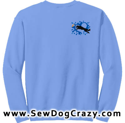 Dock Diving Border Collie Embroidered Shirt