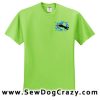 Embroidered Border Collie Dock Diving Tees