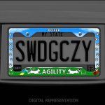 Agility Boxer License Plate Frame