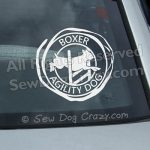 Boxer Agility Window Stickers