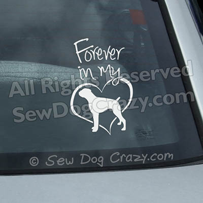 Forever In My Heart Boxer Decal