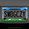 Cairn Terrier Agility License Plate Frame