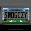 Agility English Springer Spaniel License Plate Frame