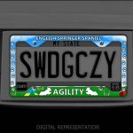 Agility English Springer Spaniel License Plate Frame