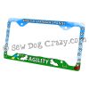 English Springer Spaniel Agility License Plate Frame