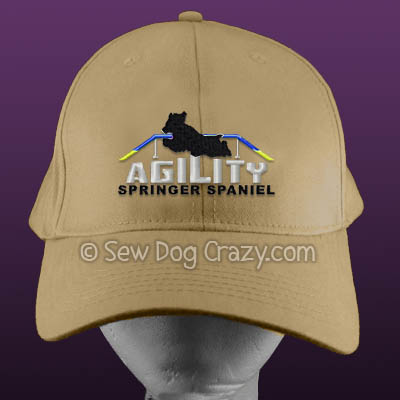 Embroidered Springer Spaniel Agility Hat