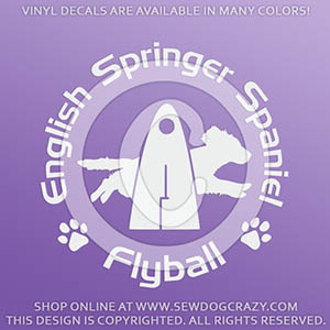 English Springer Spaniel Flyball Stickers