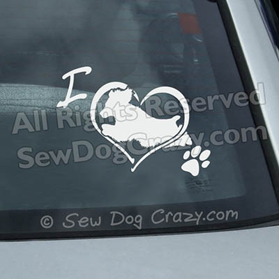 Love Springer Spaniel Dog Sports Stickers
