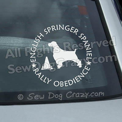 Springer Spaniel Rally Window Sticker