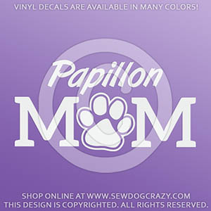 Papillon Mom Decals
